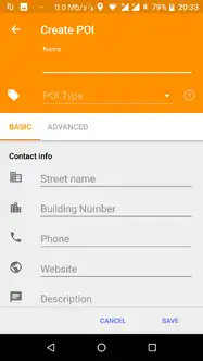 Modify/create POIs (offline)