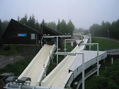 Bobsleigh track in Altenberg/Germany