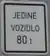 Jediné vozidlo 80 t