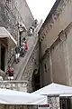 Stairs to chemin de ronde along the Walls of Dubrovnik