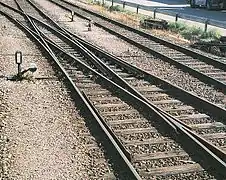 Kreuzungsweiche (Bauart Engländer)