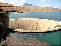 Dukan Dam spillway