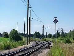 einfache linke Weiche