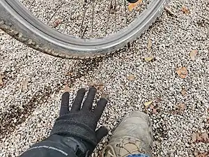 Fine gravel path in Voltino, Zagreb