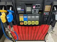 United States: fuel:e85=yes[2] fuel:e15=yes[2] fuel:octane_88=yes?[3] fuel:octane_87=yes fuel:octane_89=yes fuel:octane_93=yes (Beware the out-of-order octane numbers!)