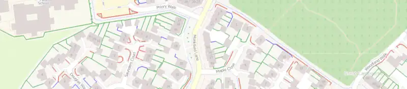 Barriers view of Cambourne in Cambridgeshire