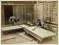 Men making tatami mats (19th century)