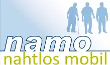 Logo: namo - nahtlos mobil