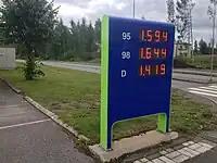 Finland: fuel:octane_95=yes fuel:octane_98=yes fuel:diesel=yes
