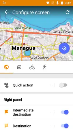 (5) The 'Configure Screen' menu