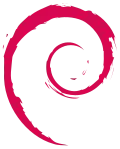 Debian logo.
