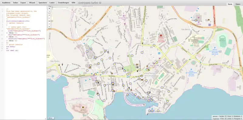 OSM-Karte nach Daten