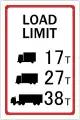 Philippines: maxweight:hgv=17 maxweight:hgv:conditional=17 @ (axles=2); 27 @ (axles>=3); 38 @ (axles>=5)