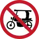 R3-6 NO ENTRY FOR TRICYCLES