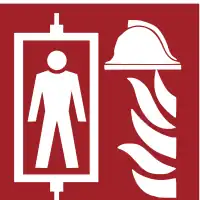 Symbol Feuerwehraufzug