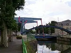 Bascule bridge in Montceau-les-Mines, France
