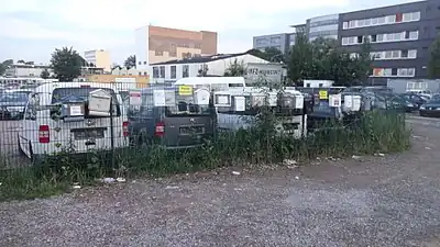 Buzones privados en Hamburgo.