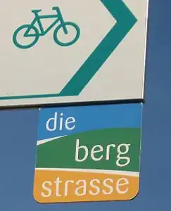 Symbol insert for a themed cycle route / Symboleinschub für eine Themen-Radroute