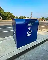 Jumbo snorkel collection box: amenity=post_box post_box:type=pillar? drive_through=yes