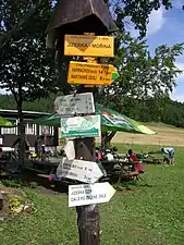 gelbe Radroute 3020 in Tschechien