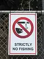 Fishing forbidden sign in Malta