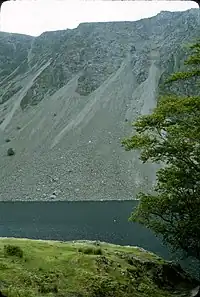 Klasyczny przykład piargu powyższe Wastwater