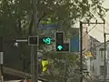 traffic light with countdown