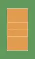 7/8 Schematic of a volleyball court, top view