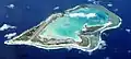 Wake Island atoll aerial view