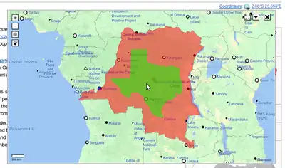 Arrastre de alrededores de Texas para comparativa de tamaño. Marzo de 2012.