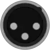 XLR male connector symbol