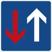 traffic_sign=DE:308 Zeichen 308: Vorrang vor dem Gegenverkehr
