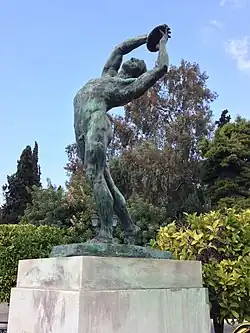 Image 17"Discobolus" statue by Konstantinos Dimitriadis, outside the Panathenaic Stadium (from Culture of Greece)
