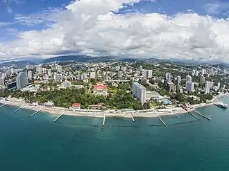 Bird's-eye view of Sochi