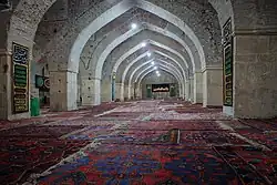 Inside the mosque