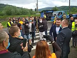 Second action demanding major road repair from Strilky to Mshanets, June 17–22, 2020.