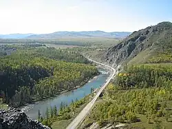 Landscape in Zakamensky District