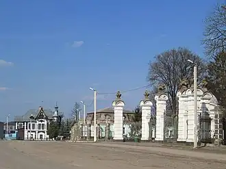 Another view of the palace gates