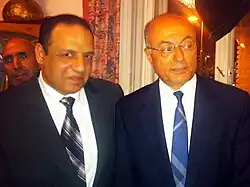Major General Sameh Saif Al-Yazl with Ayman Wahdan, 2012.