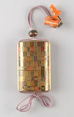 Inro in maki-e lacquerware