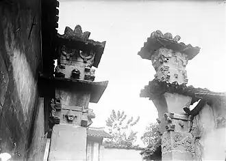 Image 50Que pillar gates of Chongqing that once belonged to a temple dedicated to the Warring States period general Ba Manzi (from Chinese culture)