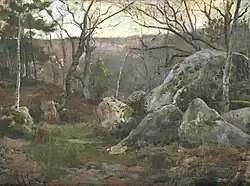 Winter in Fontainebleau Forest