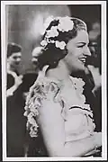 Portrait of Gracie Fields with flowers in her hair, 194-?