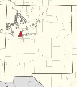 Location of Acoma Indian Reservation
