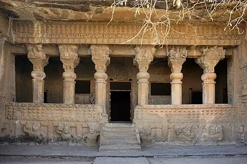 Gautamiputra vihara at Pandavleni Caves built in the 2nd century AD by the Satavahana dynasty.