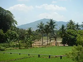 Mount Samat viewed from Orion, Bataan