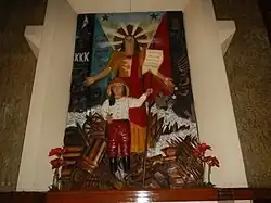 Sculpture of Ang Birhen sa Balintawak (La Hermosa Virgen de Balintawak, Our Lady of Balintawak, or Virgin of Balintawak) inside the National Cathedral[3]