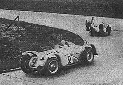 Dreyfus and Divo in an Écurie Bleue Delahaye 145 in the 1938 12 Hours of Paris.