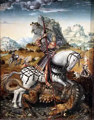 Saint George on Horseback, Master of the Döbeln Altarpiece, 1511/13, Hamburger Kunsthalle