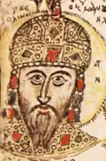 Portrait of John VIII from the Mutinensis gr. 122, completed shortly after the Fall of Constantinople